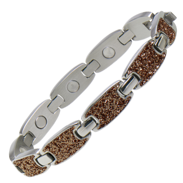 Caribbean Sand Magnetic Bracelet in Silver