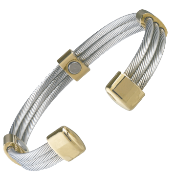 Trio Cable Stainless/Gold Magnetic
