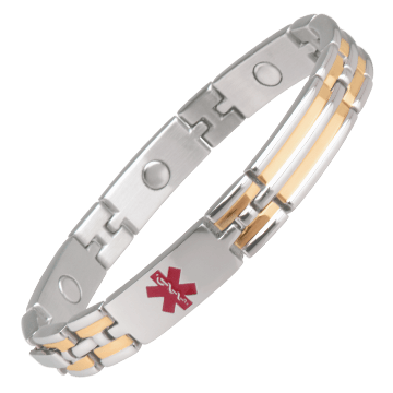 Unisex Magnetic Med ID Bracelet - Diabetic