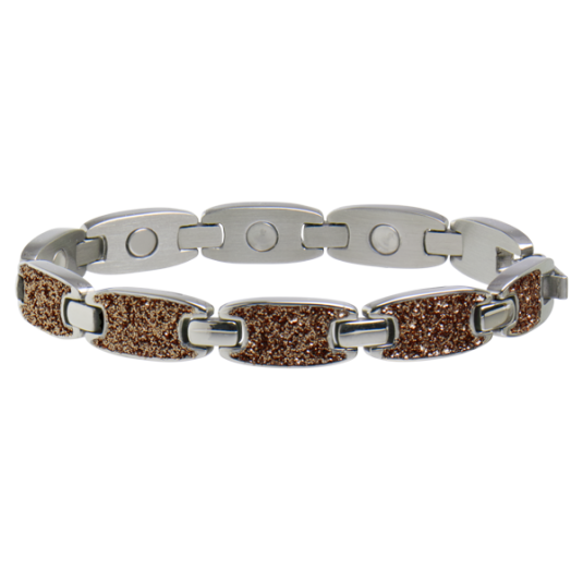 Caribbean Sand Magnetic Bracelet in Silver