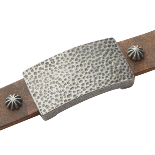 Sierra Brown Leather Magnetic Wristband