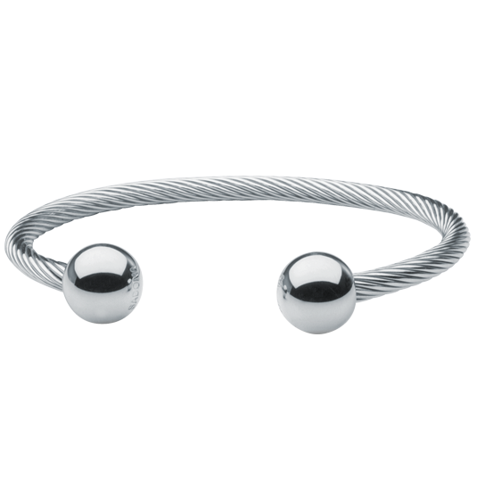 Cable Magnetic Bracelet with Stainless Balls
