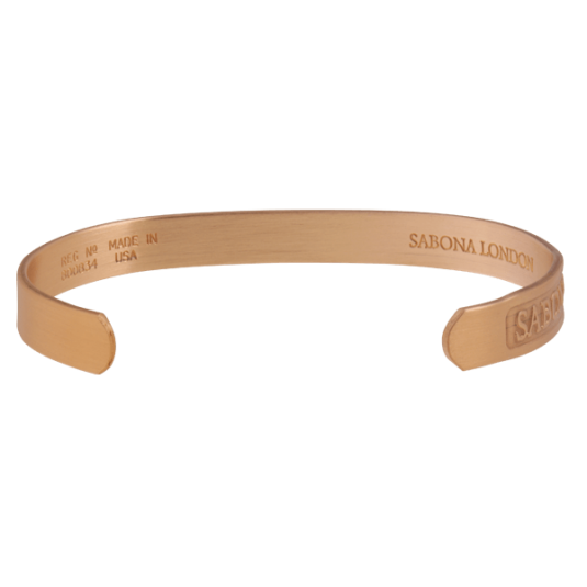Custom Engraved Sabona Copper Bracelet, back